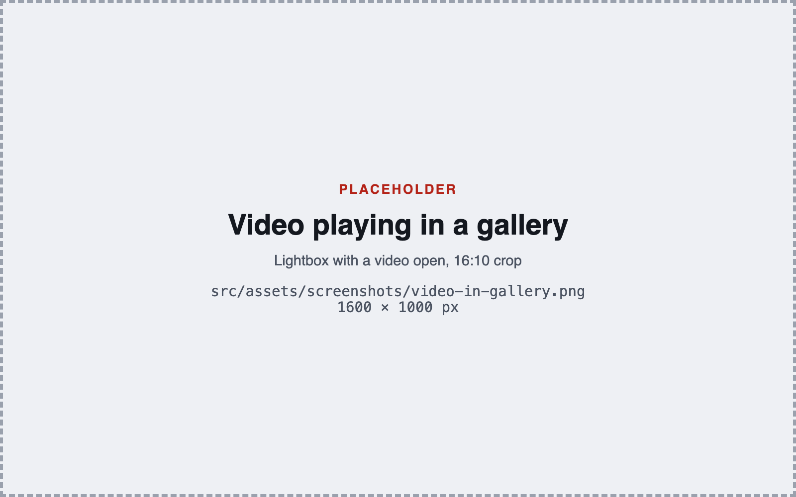 A video playing full-screen inside a Gallkit client gallery